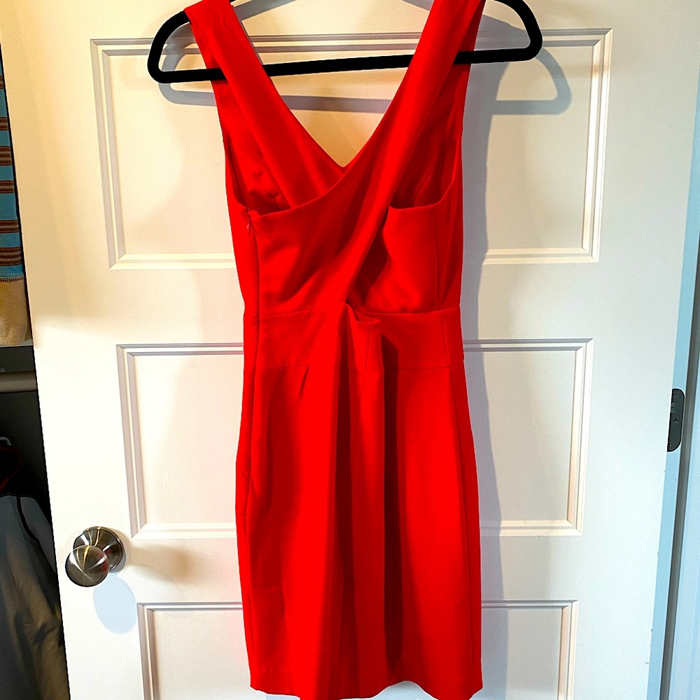 Banana Republic cross-back Red Mini Dress
